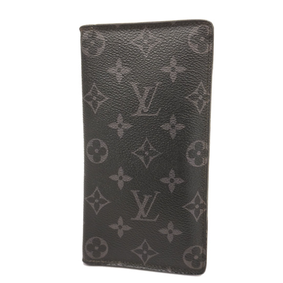 LOUIS VUITTON Other - Auth Louis Vuitton Monogram Eclipse Portofeuil Brother M61697 Men's  Long Wallet